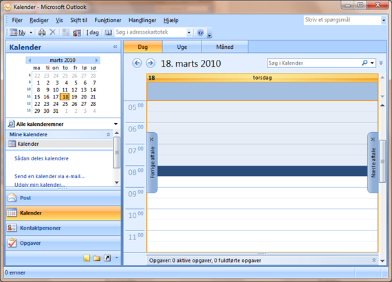 Microsoft outlook kalender